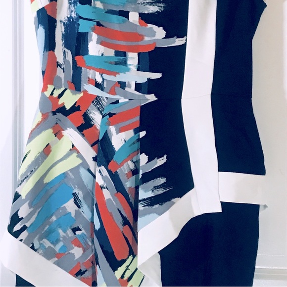 NWT BCBG Max Azria Alessandra Dress - Black and White - Women 10 - Picture 5 of 7